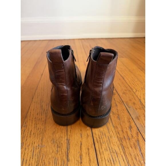 Wolverine 1000 Mile Boots Mens Size 10 Brown Leather Ankle Zip Booties Dress main image 6